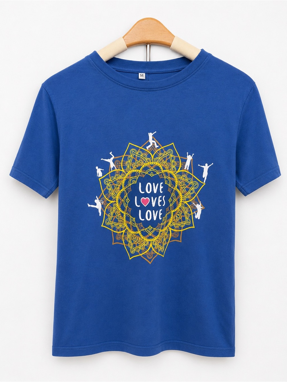 Blue 'Love Loves Love' Graphic Tee